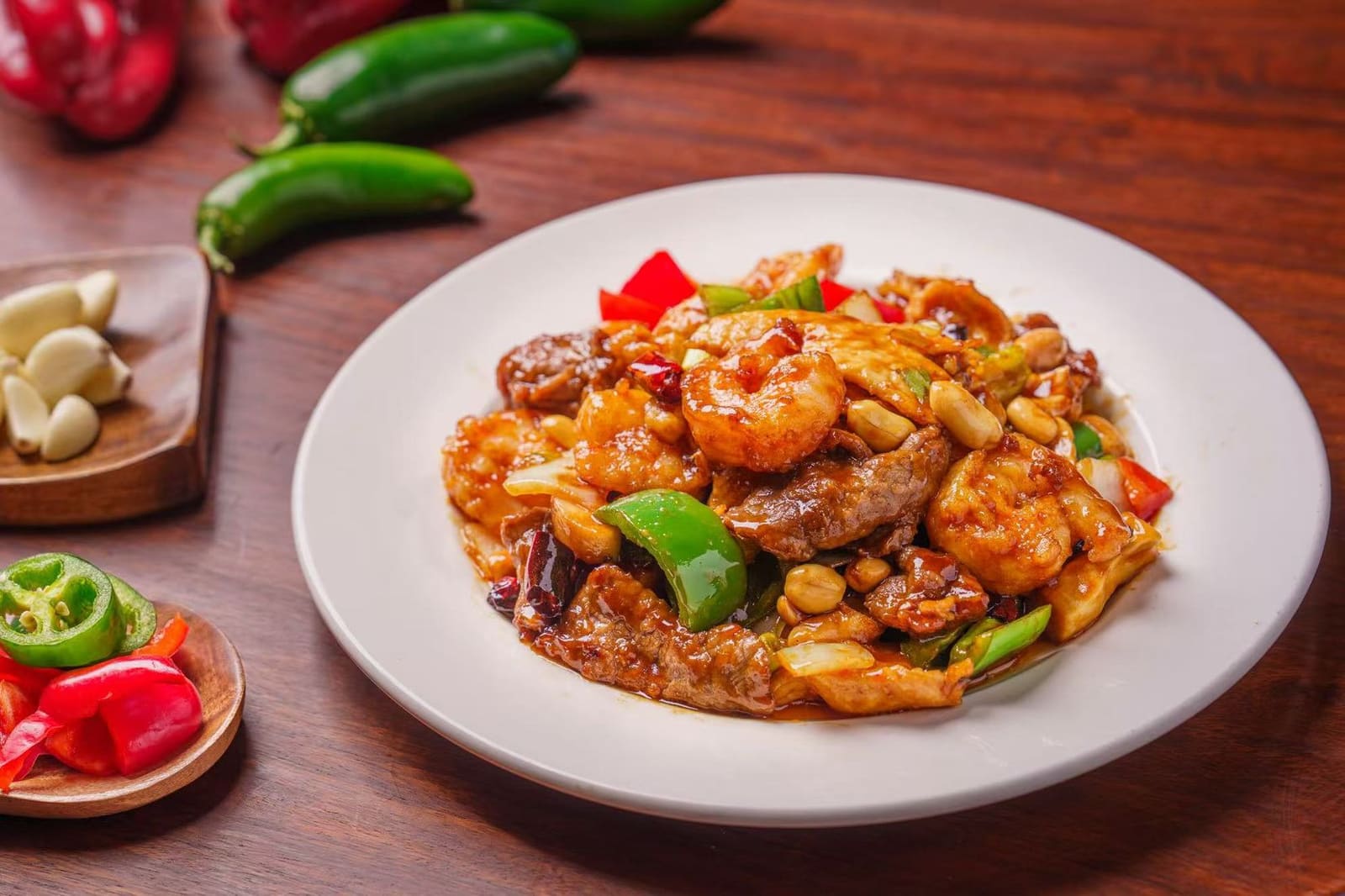 Kung Pao Three Flavors — Taibat Noodle House Santa Ana