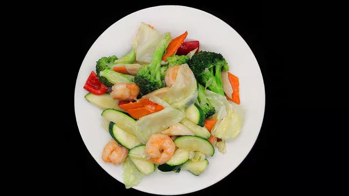 Vegetable Shrimp — Taibat Noodle House Santa Ana