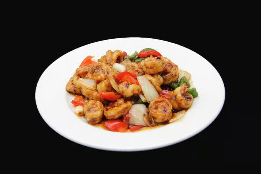 Shrimp W. Hot Pepper Sauce — Taibat Noodle House Santa Ana