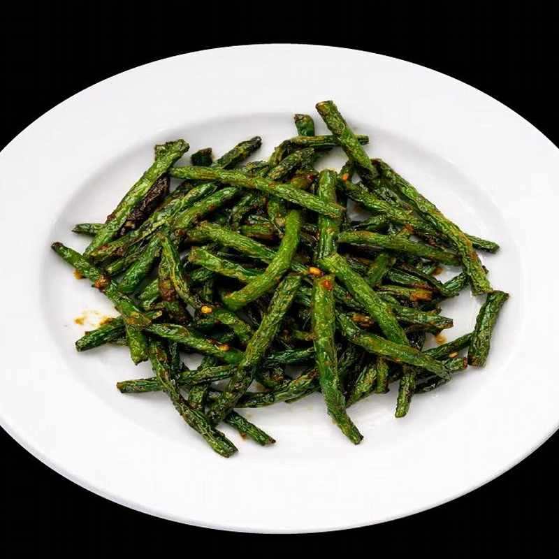 Crispy Dry-Fried Green Beans — Taibat Noodle House Santa Ana