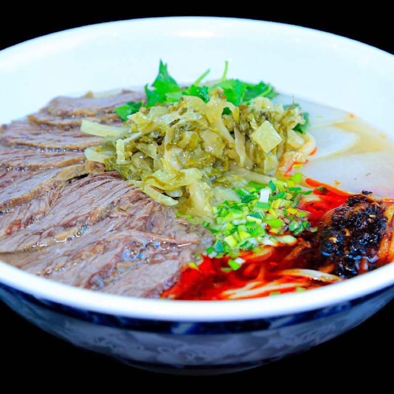 Beef Noodle Soup With Pickled Cabbage — Taibat Noodle House Santa Ana